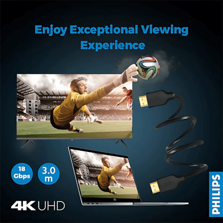 สายเคเบิล HDMI PHILIPS SWV5551/00 คมชัดระดับ ULTRA HD 4K ความยาว 5 เมตร_1